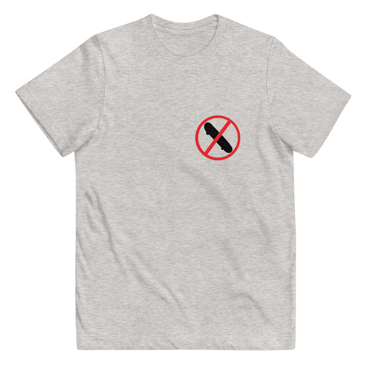 "No Skateboards" Youth jersey t-shirt